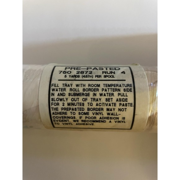 Vintage Wall Border Sleeping Teddy Bears Hearts 80's 90's 3 Rolls 5 Yards Each - Picture 5 of 5